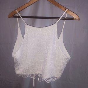 Fashion Nova Lace Up Crop Top